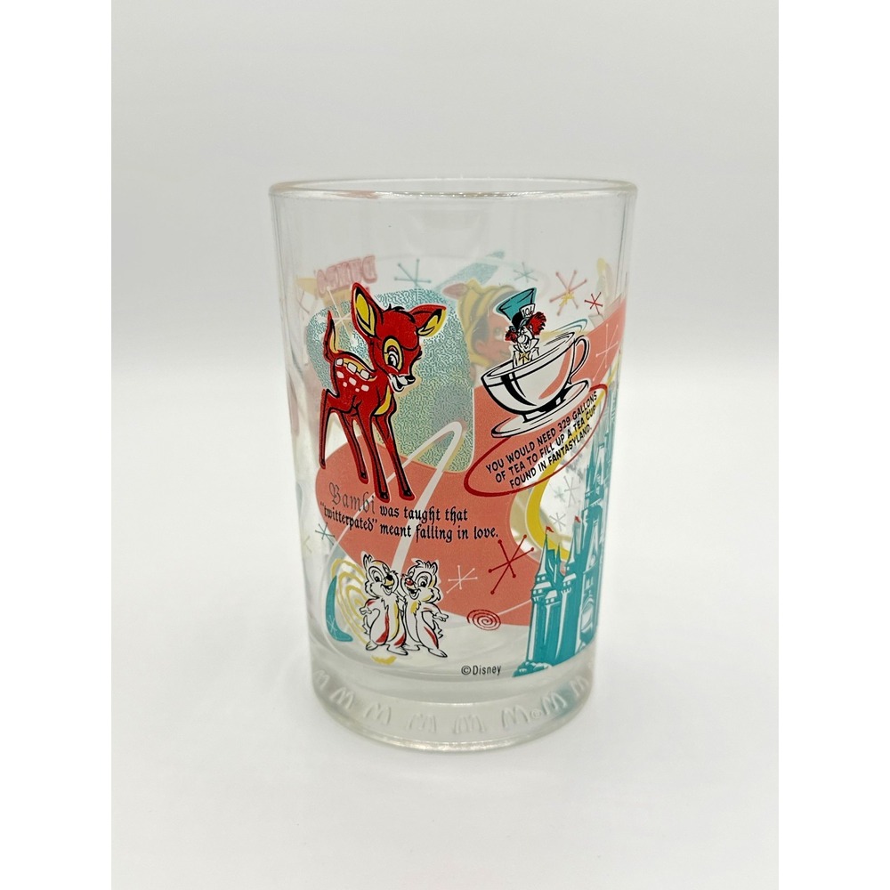 McDonald's Disney 100 Years of Magic Glass Fantasyland Tinker Bell Dumbo 2001